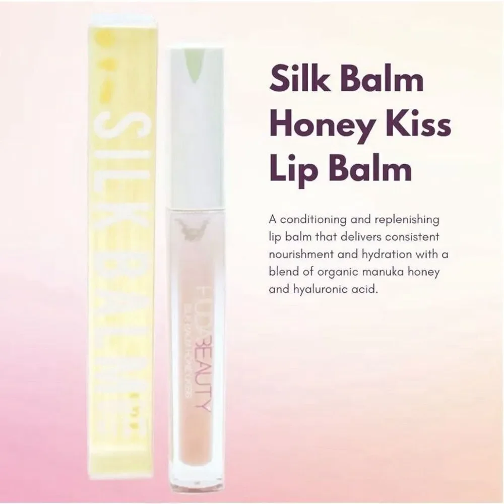 Huda Beauty Silk Balm Honey Kiss Plumping Lip Balm Queen Bee NIB